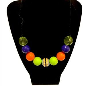 Handmade Adjustable Halloween Bubblegum Necklace